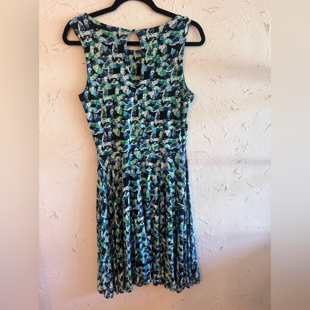 Adorable and comfortable Cynthia Rowley dress - blue/green/black